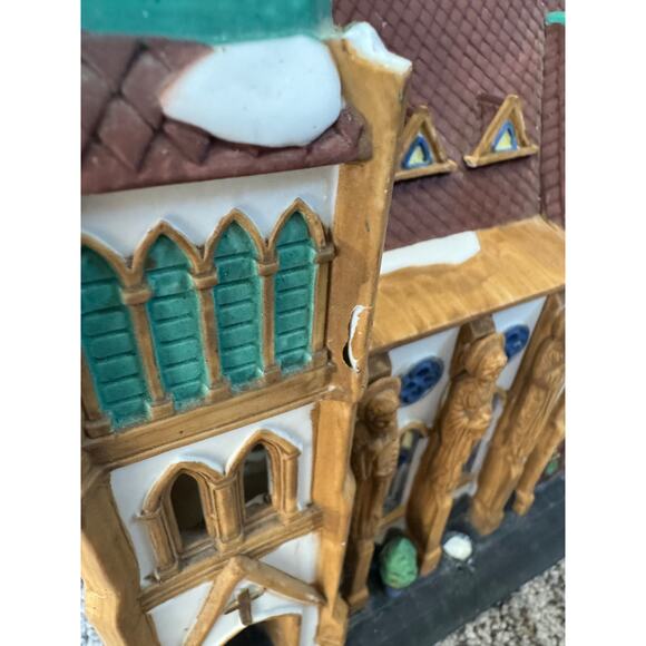Dept  56 All Saints Corner Church.  *damaged - Picture 2 of 11